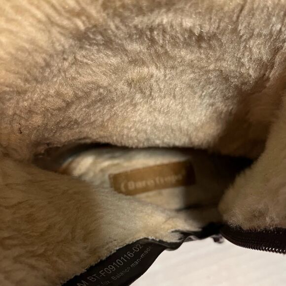 Bare Traps Women's Cozycore Cabincore Brown Suede Sherpa Lined Booties SZ 7 - Picture 7 of 7